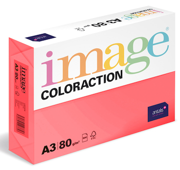 Barevný papír Image Coloraction A3 80g reflexní růžová 500 ks