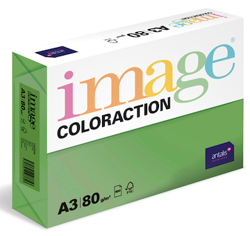 Barevný papír Image Coloraction A3 80g tmavě zelená 500 ks