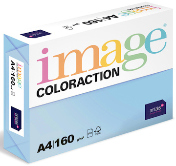 Barevný papír Image Coloraction A4 160g pastelová ledově modrá 250 ks