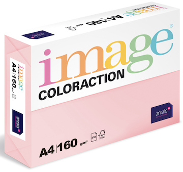 Barevný papír Image Coloraction A4 160g pastelově růžová 250 ks