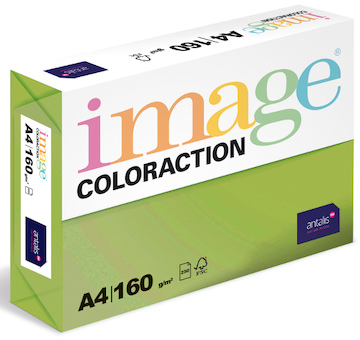 Barevný papír Image Coloraction A4 160g středně zelená 250 ks