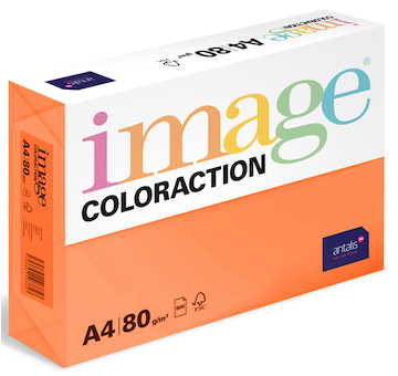 Barevný papír Image Coloraction A4 80g intenzivní cihlově oranžová 500 ks