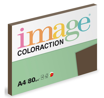 Barevný papír Image Coloraction A4 80g intenzivní hnědá 100 ks