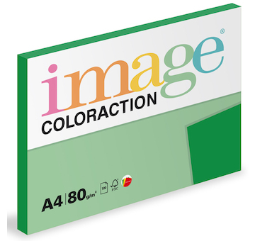 Barevný papír Image Coloraction A4 80g intenzivní tmavě zelená 100 ks