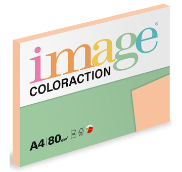 Barevný papír Image Coloraction A4 80g pastelová meruňková 100 ks