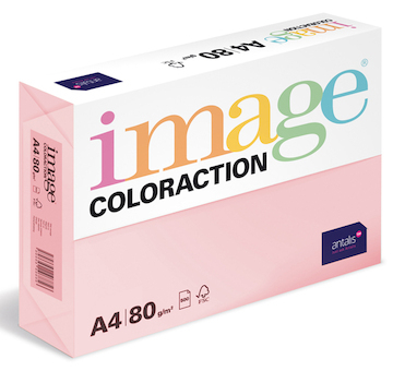 Barevný papír Image Coloraction A4 80g pastelová pastelově růžová 500 ks