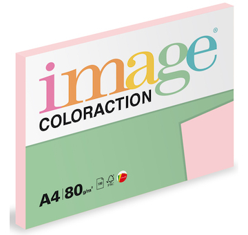 Barevný papír Image Coloraction A4 80g pastelově růžová 100 ks