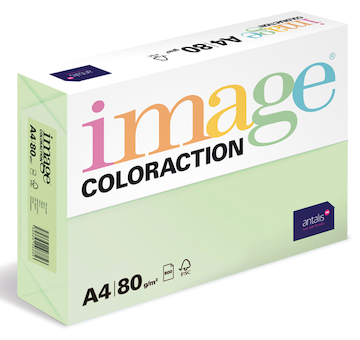 Barevný papír Image Coloraction A4 80g pastelově světle zelená 500 ks