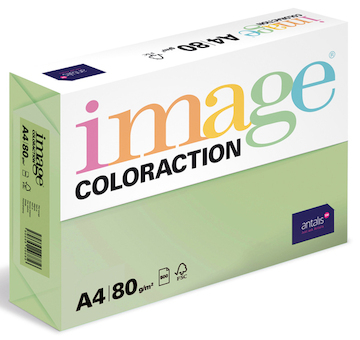 Barevný papír Image Coloraction A4 80g pastelově zelená 500 ks