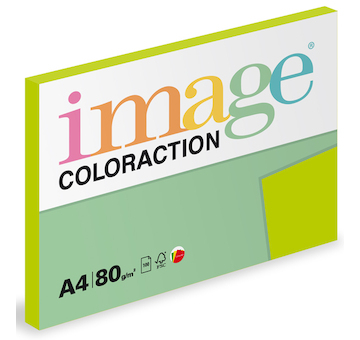 Barevný papír Image Coloraction A4 80g středně zelená 100 ks