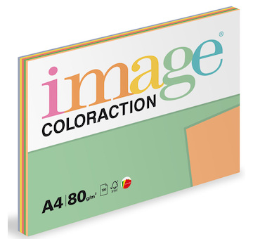 Barevný papír Image Coloraction mix A4 5 odstínů intenzivní