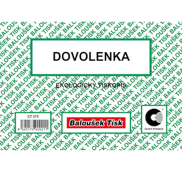 Dovolenka A6 50 listů