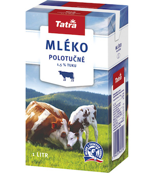 Mléko polotučné 1l