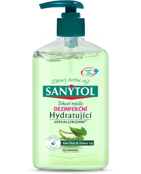 Mýdlo Sanytol dezinfekční hydratační aloe vera 500ml