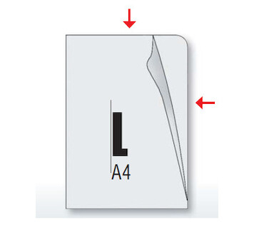 Obaly na doklady PP A4 L krupička čiré 110mic 100ks