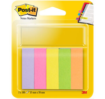 Samolepicí značkovací bloky 670/5 15x50mm 5x100 lístků Post-it