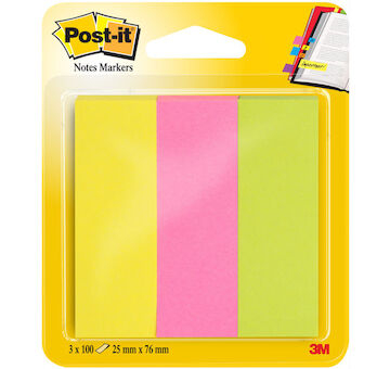 Samolepicí značkovací bloky 671/3 25x76mm 3x100 lístků Post-it