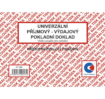 Univerzální příjmový - výdajový pokladní doklad