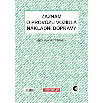 Záznam o provozu vozidla nákladní dopravy (stazka)