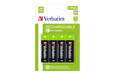 Baterie Verbatim nabíjecí AA(1,2V) 2500mAh 4ks