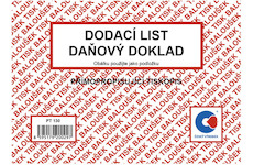 Dodací list - daňový doklad PT130