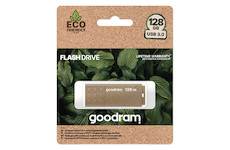 Flash disk USB Goodram ECO FRIENDLY hnědý s krytkou 128GB