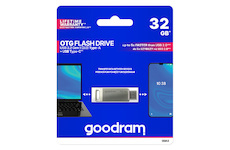 Flash disk USB Goodram stříbrný s otočnou krytkou 32GB