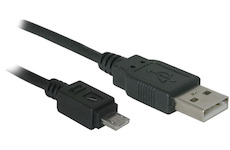 Kabel USB mini/micro A plug/micro 0,6m