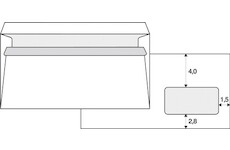 Obálky DL s okénkem samolepicí 50ks