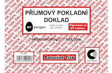 Příjmový pokladní doklad přímopropisovací