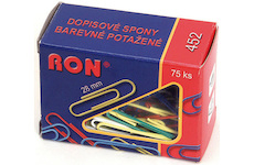 Spony dopisní barevné RON