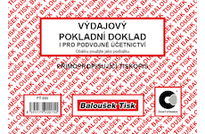 Výdajový pokladní doklad i pro podvojné účetnictví přímopropisovací